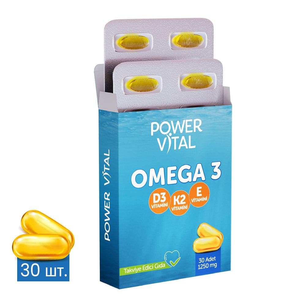 Омега 3 + D3 + K2 + E